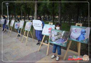 نمایشگاه خیابانی هشدار کرونا - سازمان فرهنگی اجتماعی و ورزشی شهرداری شاهین شهر - وب سایت شاهین شهری