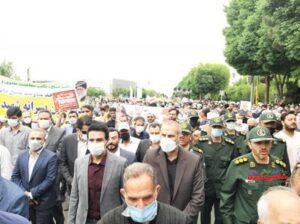 راهپیمایی روز قدس 1401 در شاهین شهر