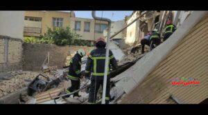 ریزش ساختمان مسکونی در اصفهان 4 نفر را در آوار گرفتار کرد!