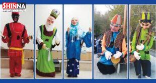 عروسک های همایش تئاتر ماسک و عروسک به مناسبت هفته فرهنگی شاهین شهر
