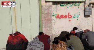 بازداشت خرده فروشان مواد مخدر و معتادان خیابانی توسط پلیس شاهین شهر