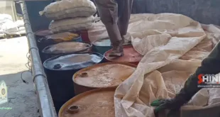 کشف ۵ هزار لیتر گازوئیل قاچاق جاساز شده در بار سیب زمینی توسط پلیس شاهین شهر