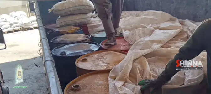 کشف ۵ هزار لیتر گازوئیل قاچاق جاساز شده در بار سیب زمینی توسط پلیس شاهین شهر