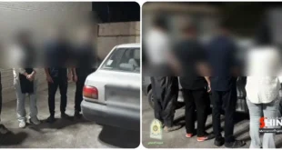 غافلگیری ۴ سارق پیش از اوراق خودروی مسروقه در مورچه خورت شاهین شهر