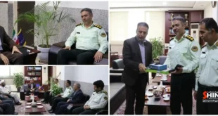 دیدار فرمانده انتظامی با فرماندار شاهین شهر؛ تبریک هفته دولت و تأکید بر هم‌افزایی برای امنیت