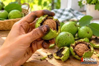چگونه رنگ پوست گردوی تازه را از دست پاک کنیم؟ +روش‌های موثر و خانگی